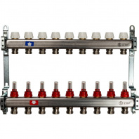 SMS 0917 000009 STOUT Коллектор из нержавеющей стали с расходомерами 9 вых.