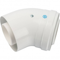 SCA-8610-000045 STOUT Элемент дымохода конденсац. угол 45° DN60/100 м/п PP-FE