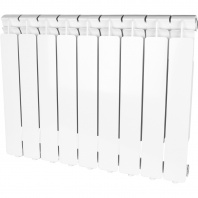 STOUT Bravo 500 9 секций радиатор алюминиевый боковое подключение RAL9010