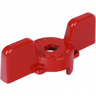 SVB-BUT-1234-02 STOUT Ручка-бабочка для шарового крана STOUT 1/2"-3/4" (Красная)