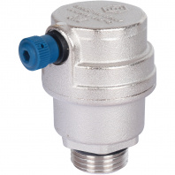 SVS-1012-000015 STOUT Воздухоотводчик автоматический боковой выпуск, нар.р. 1/2" никель., уплотнительное кольцо - NBR