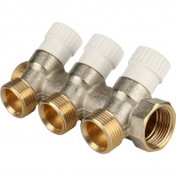 SMB 6851 343403 STOUT Коллектор распределительный 3/4", 3 отвода 3/4"ЕК
