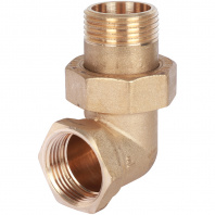 SFT-0056-000001 STOUT Разъемное угловое  соединение "американка" ВН, уплотнение под гайкой o-ring кольцо 1"