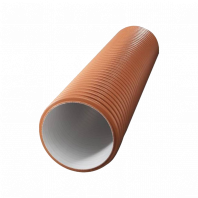 Труба двустенная гофрированная СТС ПНД d368/315 мм 6 м SN6-7 без раструба
