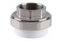 Муфта разъемная Kalde 63x2" с внутренней резьбой для полипропиленовых труб под сварку (цвет белый)