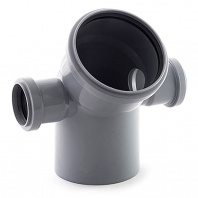 345111050ЛП Политэк Отвод 110х45* с выходом 50 (левый + правый)