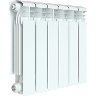 RIFAR ALUM 350 6 секций радиатор алюминиевый боковое подключение (белый RAL 9016)