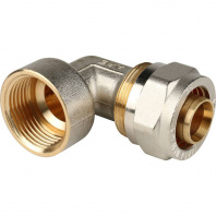 SFS-0007-000126 STOUT Угольник-переходник с внутренней резьбой 1"x26 для металлопластиковых труб винтовой