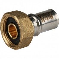 SFP-0016-003416 STOUT Переходник с накидной гайкой 3/4"х16 для металлопластиковых труб прессовой