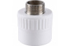 Муфта комбинированная Kalde 32x3/4" наруж. резьба для полипропиленовых труб под сварку (цвет белый)