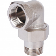 SFT-0059-000034 STOUT Разъемное угловое  соединение "американка" ВН, никелированное 3/4"