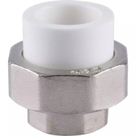 Муфта разъемная Kalde 25х3/4" с внутренней резьбой для полипропиленовых труб под сварку (цвет белый)