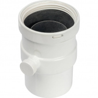 SCA-0080-020137 STOUT Элемент дымохода вертикальный  D80  п/м с патрубком для отвода конденсата