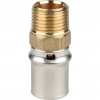 SFP-0001-001220 STOUT Переходник с наружной резьбой 1/2"х20 для металлопластиковых труб прессовой