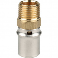 SFP-0001-001220 STOUT Переходник с наружной резьбой 1/2"х20 для металлопластиковых труб прессовой