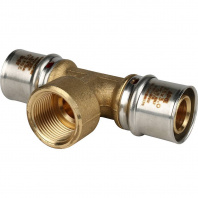 SFP-0007-003426 STOUT Тройник-переходник с внутренней резьбой 26х3/4"х26 для металлопластиковых труб прессовой