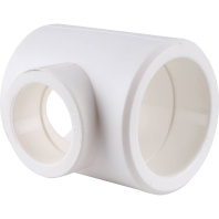 KALDE 110х63х110 Тройник переходной для полипропиленовых труб под сварку (цвет белый)