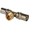 SFP-0008-161216 STOUT Тройник-переходник с наружной резьбой 16х1/2"х16 для металлопластиковых труб прессовой