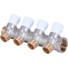SMB 6852 341204 STOUT Коллектор распределительный 3/4", 4 отвода 1/2" плоское уплотнение