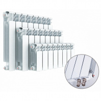 RIFAR BASE VENTIL 500 BVR 9 секций радиатор биметаллический нижнее правое подключение (белый RAL 9016)