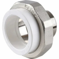 Муфта разъемная Kalde 90x3" с наружной резьбой для полипропиленовых труб под сварку (цвет белый)