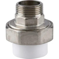 Муфта разъемная Kalde 32x1 1/4" с наружной резьбой для полипропиленовых труб под сварку (цвет белый)