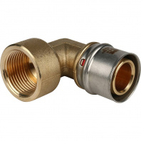 SFP-0010-000132 STOUT Угольник-переходник с внутренней резьбой 1"х32 для металлопластиковых труб прессовой