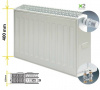 Kermi Profil-V FTV 33/400/3000 радиатор стальной/ панельный нижнее подключение белый RAL 9016