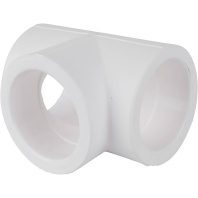 KALDE Тройник Ду110 для полипропиленовых труб под сварку (цвет белый)